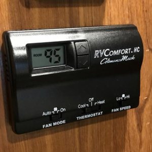 8330-3862 Digital Thermostat, simple wire to wire install with exact same mounting screw location. Can't believe this is not standard already.