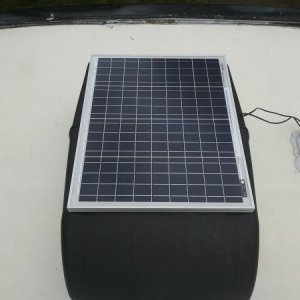 50W panel - temporary to test wiring