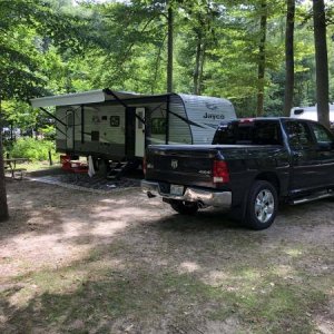 Hoffmaster SP, Muskegon, MI - July, 2020
Rustic campground, many shade trees, short walk to the beach dunes. Michigan in general was on severe lock-do