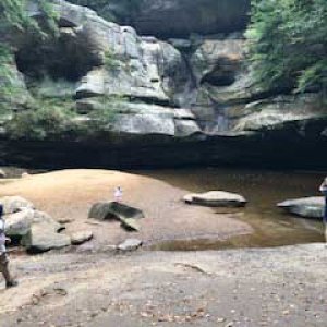 Hocking Hills SP Campground - Old Man's Cave
Lower Falls. Dry again this September.