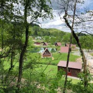 Mohican Adventures - Loundonville, Ohio.
Some hiking in the park, some challenging steep areas. This picture is from the elevated tent camping looking