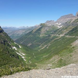 The Road Down From Logan Pass