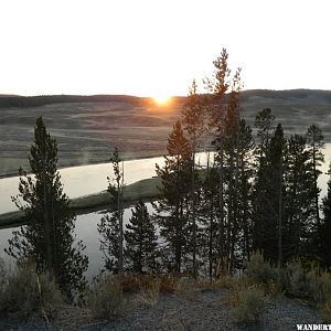 Sunrise over Hayden Valley