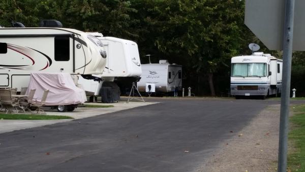 1 of the streets. Our Jayco in the background.