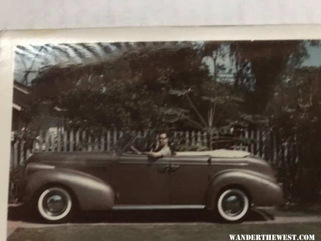 1939 Buick Phaeton top Down with Jim age 19-20 (1963)