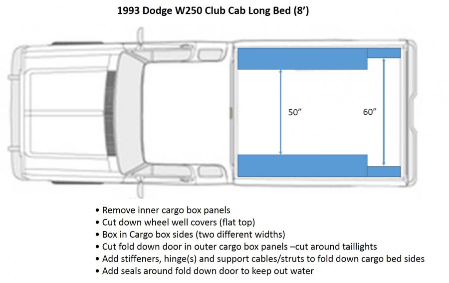 1993 Dodge W250 Club Cab Long Bed