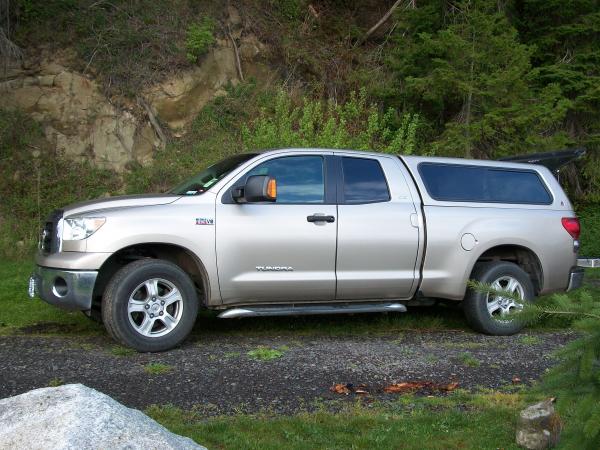 2007 Toyota Tundra 5.7L V-8
My husband's baby.