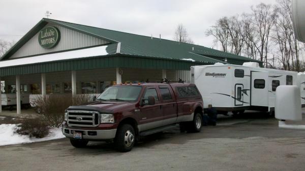 2013-02-08 Picking the new TT up at Labadie RV in Holland Ohio