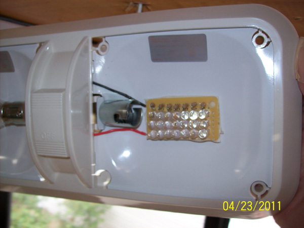 21 LED light mounted