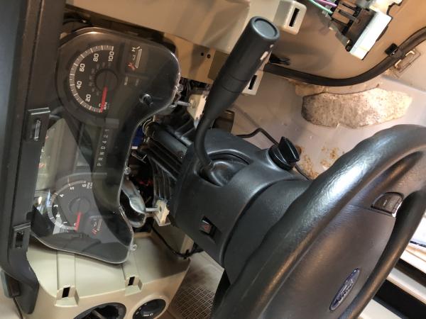 A little intimidating is that you have to drop the steering column to access the dash to remove it to  remove/install the sound system,  GPS and SIRIU