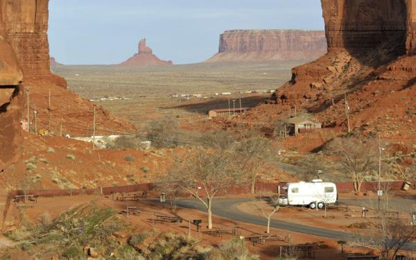 A March visit to Gouldings Campground, outside Monument Valley, Utah. Where'd everybody go?