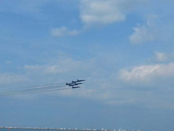 Air & Water Show Chicago Lake Front.