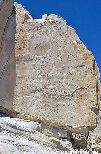 Alien symbols at Castle Gardens, WY