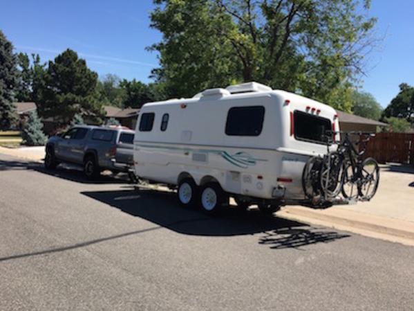 All packed up and ready for its first camp trip