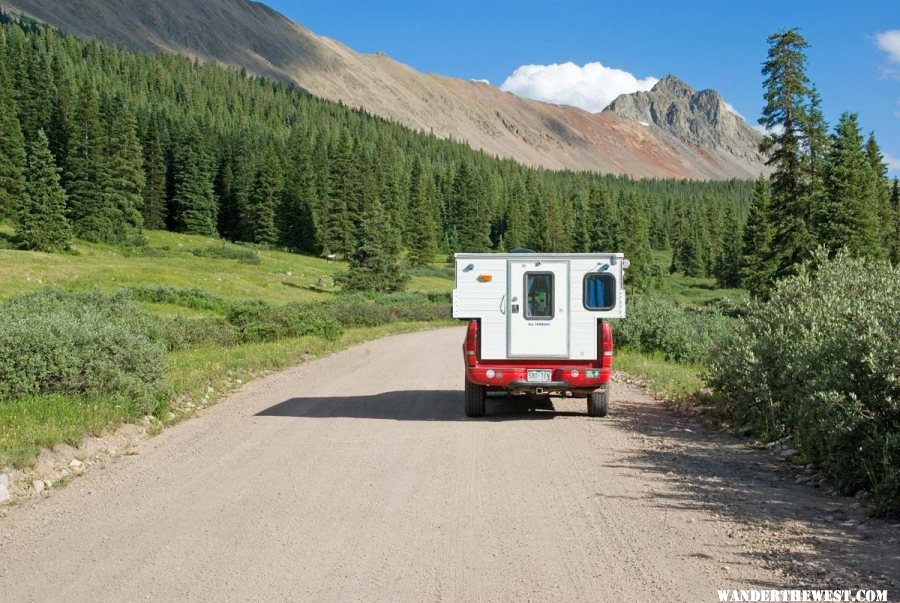 All Terrain Camper on RR Grade near Hancock, CO