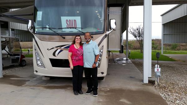 Angie, Windy and I at Motorhome Specialist, Alvarado, TX