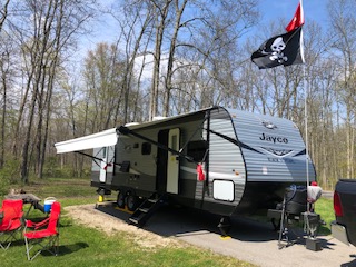 April 23rd, Delaware State Park Campground Site #14