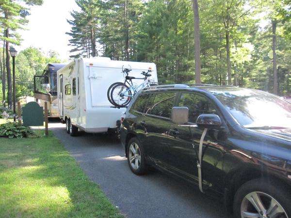 Arriving at Ledgeview RV Park, Lake George, NY