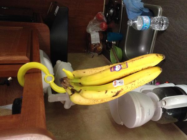 Banana hanger.  I think I got this in Walmart or Safeway.  Works great!