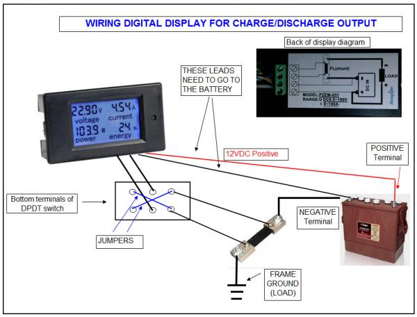 BATTERY   AMP Voltge Digital Display   Diagram