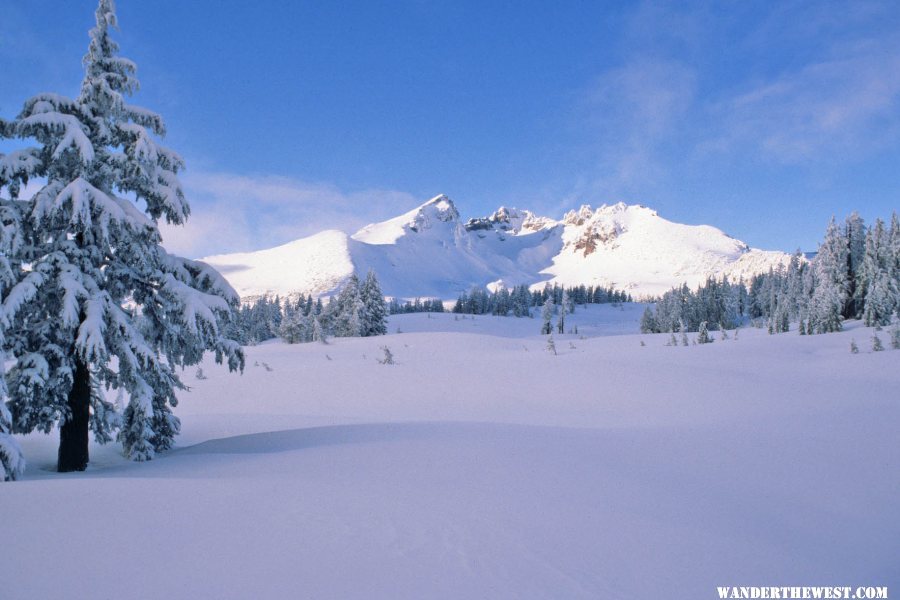 Broken Top in Winter