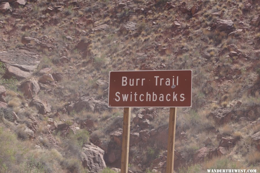 Burr Trail sign