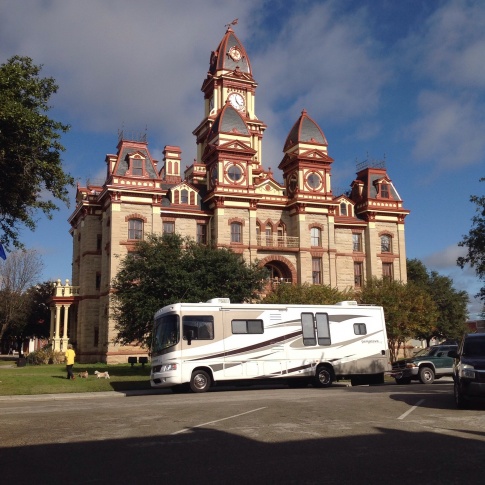 Caldwell Co. court House Lockhart,TX stopped for a photo shoot.