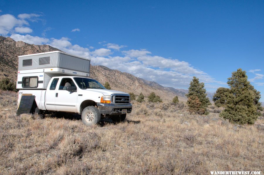 Camp near North Twin Creek, Big Smoky Valley