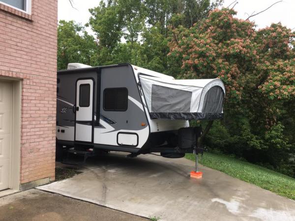 Camper finally home from warranty work at dealer after almost two months.  Both tents were replaced due to cracking trim on the inside (poor design, t