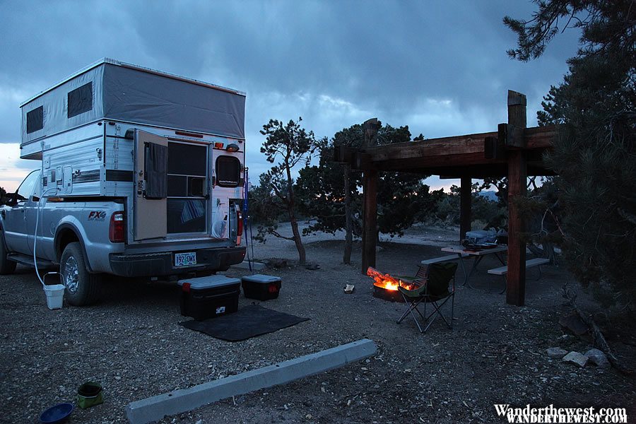 Campground at Berlin Ichthyosaur State Park, Nevada