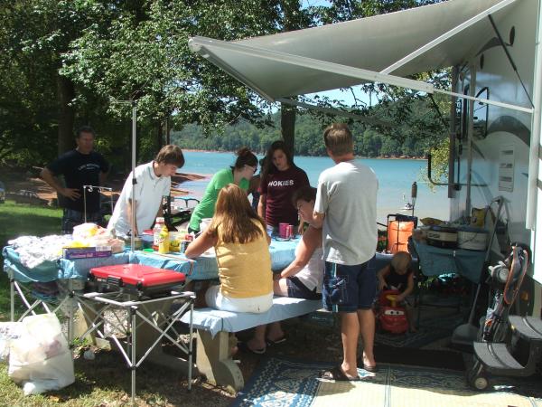 Camping on Norris lake Anderson County Tn 
Labor Day 2010 #3