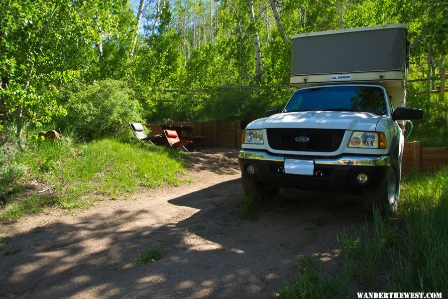 Campsite at Columbine Campground