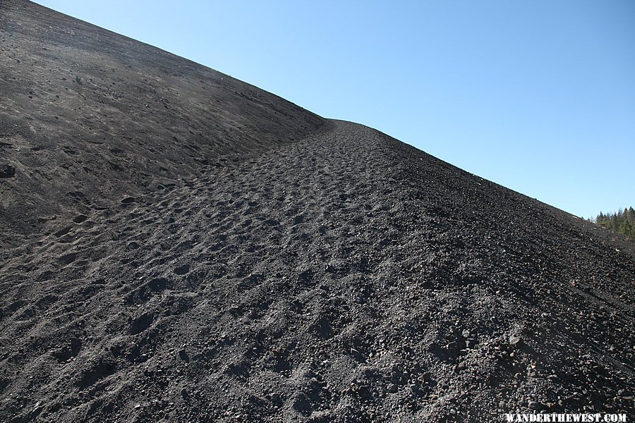 Cinder Cone Trail - yes its as steep as it looks