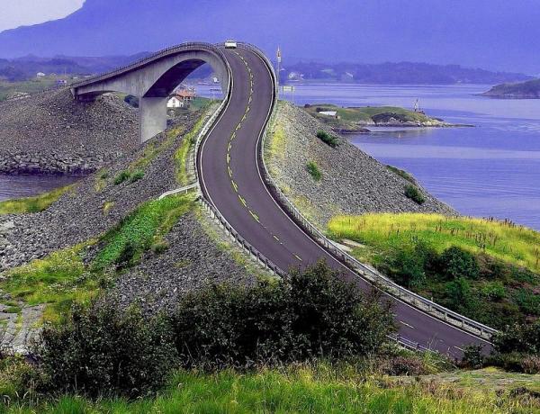 curvy road, norway