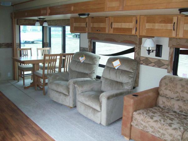 Dining area and lazy boy recliners