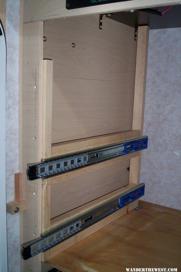 Drawer Frame - Left with Drawer glides