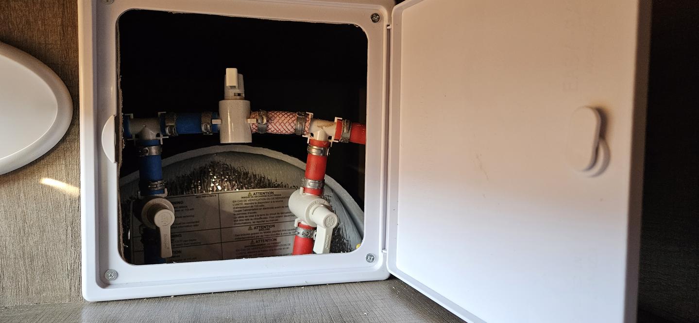 Easier access to hot water bypass valves