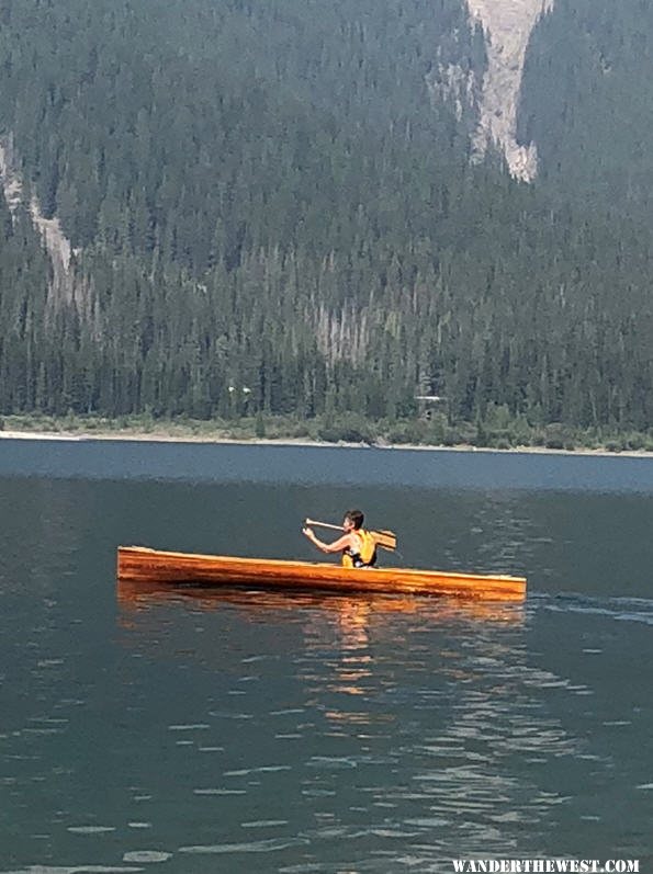 Elsie And Canoe At K lakes