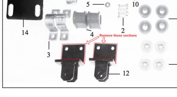 Endlink mounting bracket mods