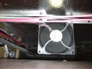 Fans are now installed within the back of the fridge!