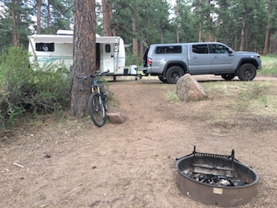 First Camp trip with my 19, at the Buffalo Campground in the Pike National Forest.  Right in the middle of the Buffalo Creek Mountain Bike trail syste