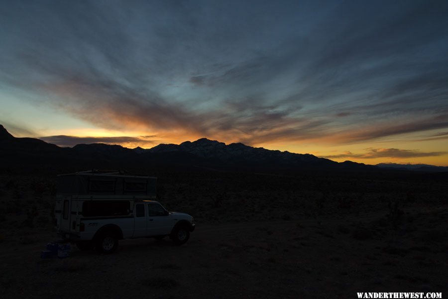 First Light Somewhere Along the Extra-Terrestrial Highway