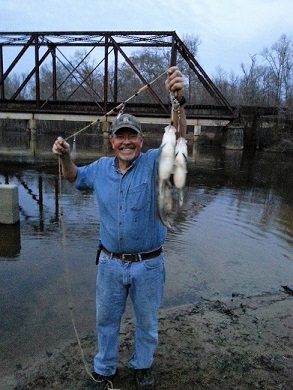 Fishing at Big Cypress Bayou, Jefferson, Tx.