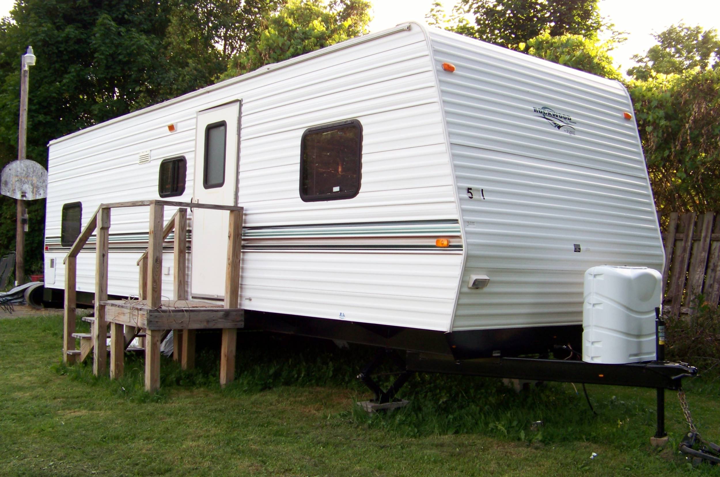 Front side of camper