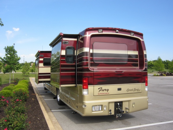 Fury rear view with slides open