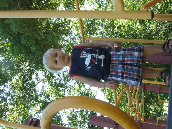 Grandson at playground