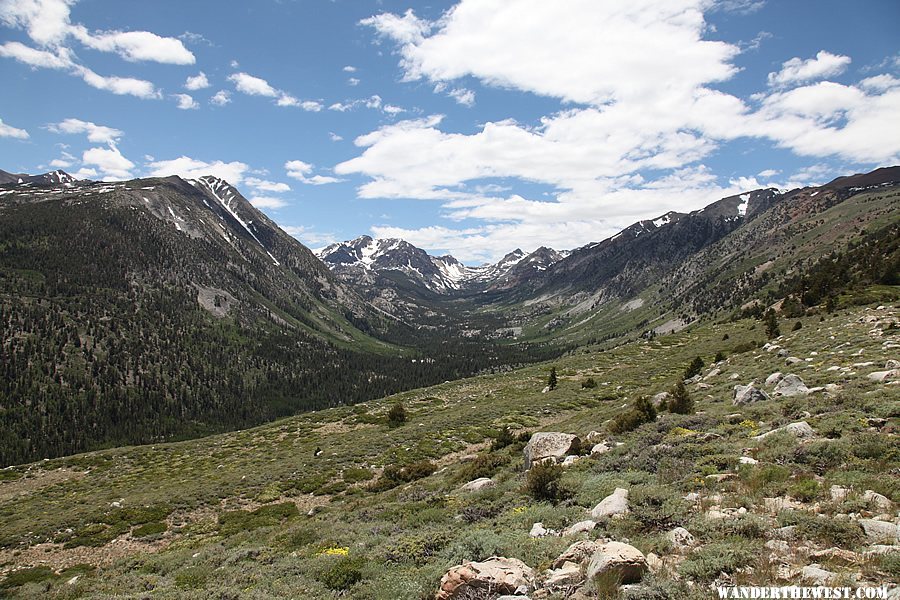 Hiking above Green Creek - Easter Sierra