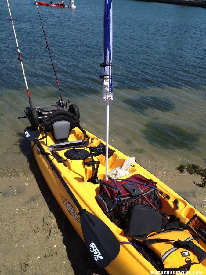 Hobie Oasis Tandam Mirage  -- fish on