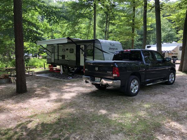 Hoffmaster SP, Muskegon, MI - July, 2020
Rustic campground, many shade trees, short walk to the beach dunes. Michigan in general was on severe lock-do