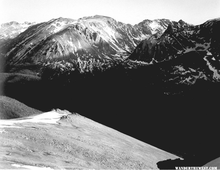 "In Rocky Mountain National Park" by Ansel Adams, ca. 1933-1942